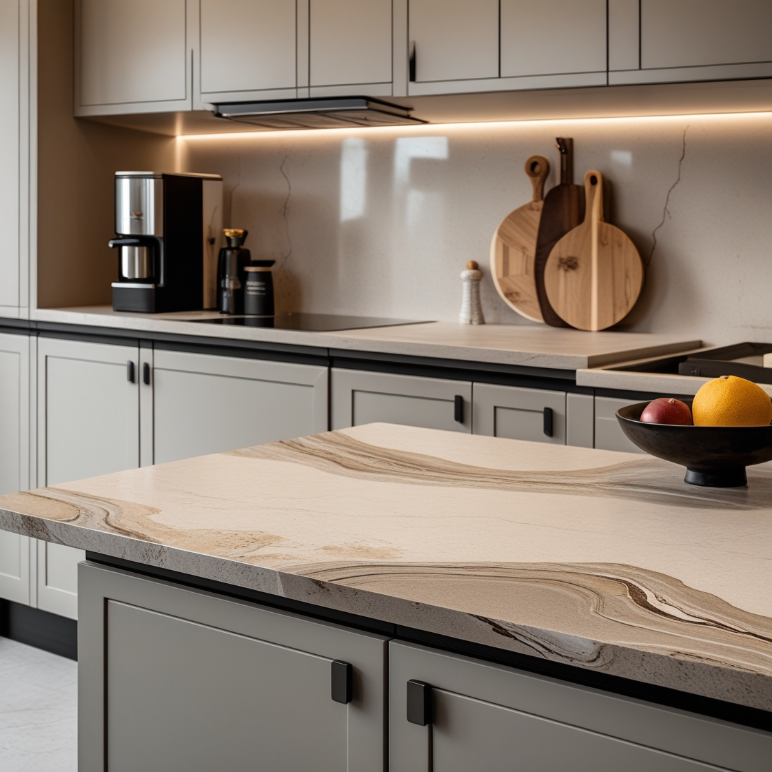 Mittlere Töne (Grau, Beige usw.)